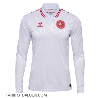 Danemarca Tricou Fotbal Replică European 2024 Barbati Deplasare Mâneci Lungi